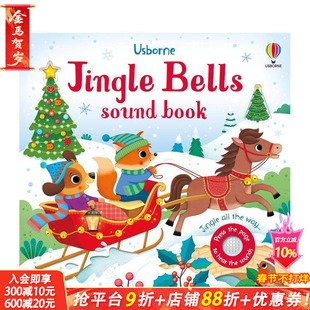 【预售】铃儿响叮当 发声书 Jingle Bells Sound Book 英文儿童趣味互动绘本 英语早教进口书正版进口书