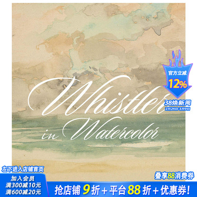 【现货】Whistler in Watercolor 水彩惠斯勒：可爱的小游戏 英文原版艺术