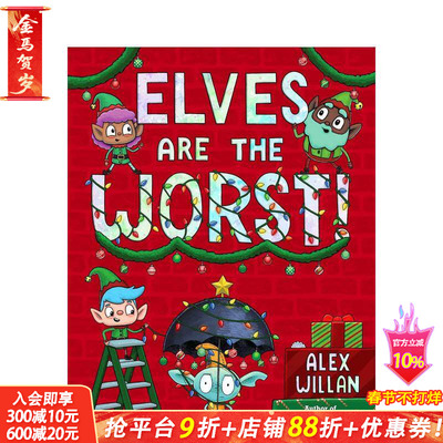 【预售】精灵坏坏 Elves Are The Worst! 英文儿童插画故事绘本 进口童书