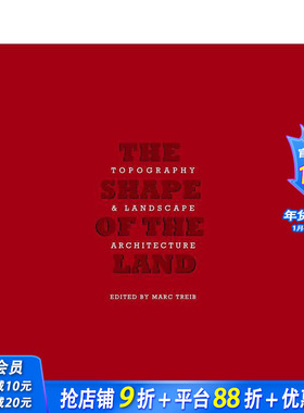 【预售】土地的形状：地形和景观设计 The Shape of the Land:Topography & Landscape Architecture 英文园林景观 正版进口书