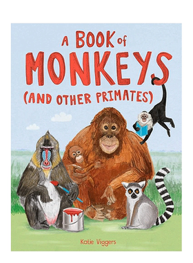 【现货多册选拍】猴子和他的朋友/熊/猫科/狗狗之书A Book of Monkeys and other Primates 精装科普绘本 英文儿童进口书