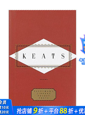 【预售】济慈：诗歌 Keats:Poems 英文诗歌 正版进口书
