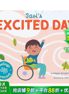 【预售】【情绪晴雨表】贾维兴奋的一天 【Feelings Forecast】Javi's Excited Day 英文儿童插画故事绘本 进口童书
