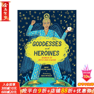 【现货】女神与女英雄：神话传说中的女性 Goddesses and Heroines 英文儿童插画故事绘本 进口童书 T&H