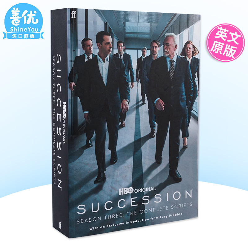 【预售】Succession: Season Three: The Complete Scripts 继承之战争 弟三季 剧本 英文原版进口书籍【善优图书】