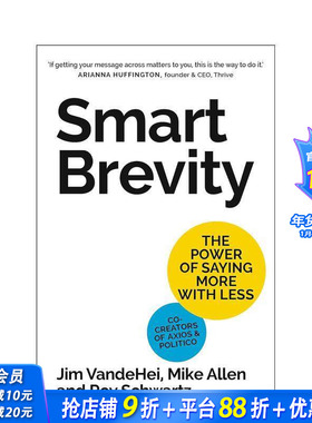 【预售】聪明的简洁 Smart Brevity 英文商业行销 正版进口书