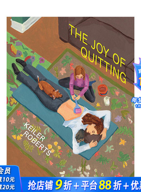 【现货】【附Keiler Roberts签名藏票】英文原版 躺平的乐趣The Joy of Quitting 英文漫画 正版进口图书画册
