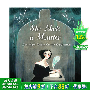 【预售】她造了一个怪物She Made a Monster 插画家Felicita Sala英文绘本【善优童书】