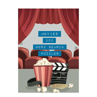 【现货】英文原版 电影：300个填字游戏 Movies: 300 Word Search Puzzles  家庭朋友聚会活动书 正版进口 善优图书