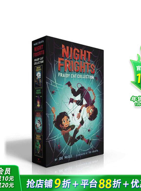 【现货】夜惊猫系列（盒装） Night Frights Fraidy-Cat Collection (Boxed Set) 英文小说故事 英语拓展阅读进口书