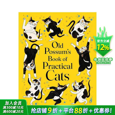 【预售】【西班牙插画师Julia Sarda】老负鼠的猫经 Old Possum s Book of Practical Cats 10岁+英文儿童故事插画小说进口图书