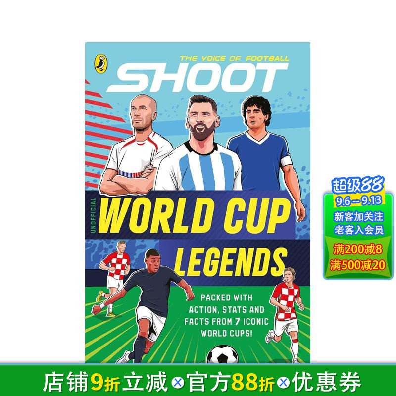 【现货】射门：世界杯传奇 Shoot: World Cup Legends 英文小说故事科普 英语拓展阅读进口书图片