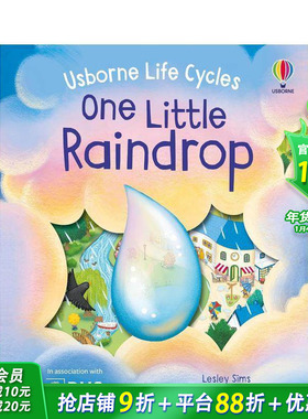 【现货】【生命周期】洞洞书：一颗小雨滴 【Life Cycles】One Little Raindrop 英文儿童插画故事绘本 趣味科普进口童书