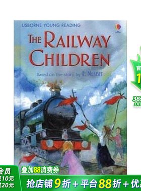 【预售】【Usborne分级阅读2】铁路少年 The Railway Children 英文儿童分阶阅读 英语早教故事课外书 进口童书
