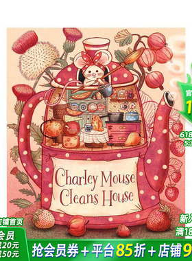 【现货】鼠鼠查理打扫房间 Charley Mouse Cleans House 英文儿童插画故事绘本 进口童书 Red Comet Press#