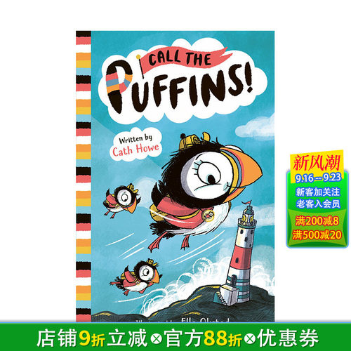 【预售】英文原版 呼叫海雀 Call the Puffins 12岁+英语阅读拓展章节故事小说 儿童进口图书 善优童书