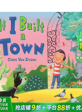 【预售】如果我建一座小镇 If I Built a Town 英文儿童插画故事绘本 进口童书