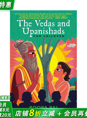 【现货】英文原版 给儿童读的吠陀经和奥义书 The Vedas and Upanishads for Children 儿童英语桥梁分*章节故事阅读拓展 进口图