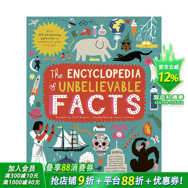 【现货】难以置信的事实百科全书The Encyclopedia of Unbelievable Facts 6岁以上儿童阅读知识图册图集 英文原版【善优童书】