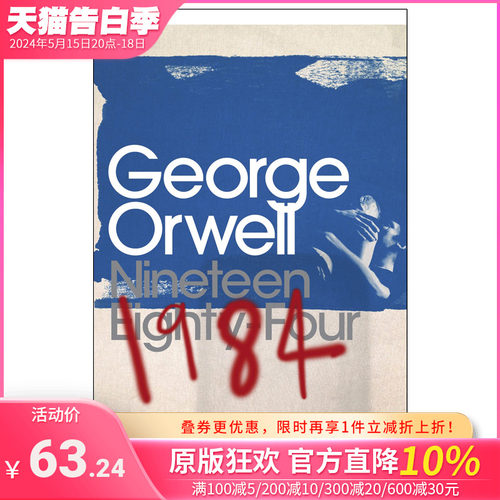 【预售】Nineteen Eighty-Four，1984 George Orwell乔治·奥威尔作品英文原版-封面