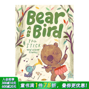 小熊和小鸟：棍子及其它故事 Bear and 英文儿童插画故事绘本 英国插画师Jarvis Bird 进口童书 现货