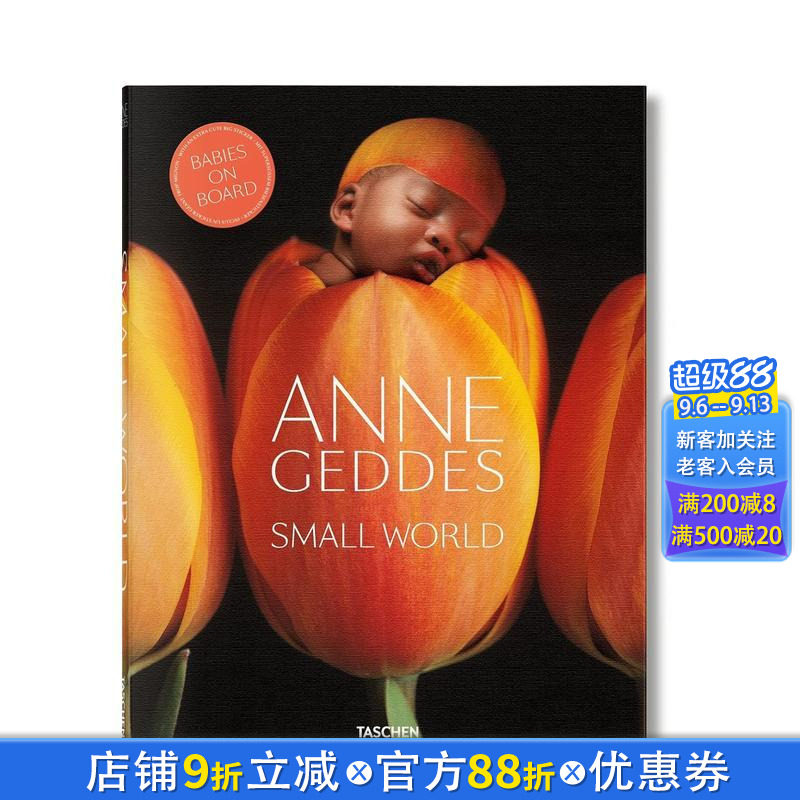 【现货】Anne Geddes. Small World，安妮·格迪斯 小世界  英文原版摄影图书 婴儿艺术摄影集图书画册画集T
