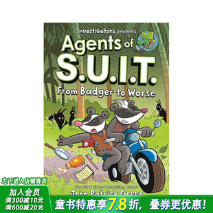 【预售】【调查员:西装特工】卷2:獾上加乱(精装) InvestiGators: Agents of S.U.I.T. 英文儿童漫画故事 英语拓展阅读进口书