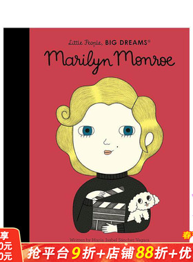 【预售】【小人物，大梦想】玛丽莲·梦露Marilyn Monroe 名人励志故事职业启蒙艺术绘本 英文原版 Maria Isabel Sanchez 图书