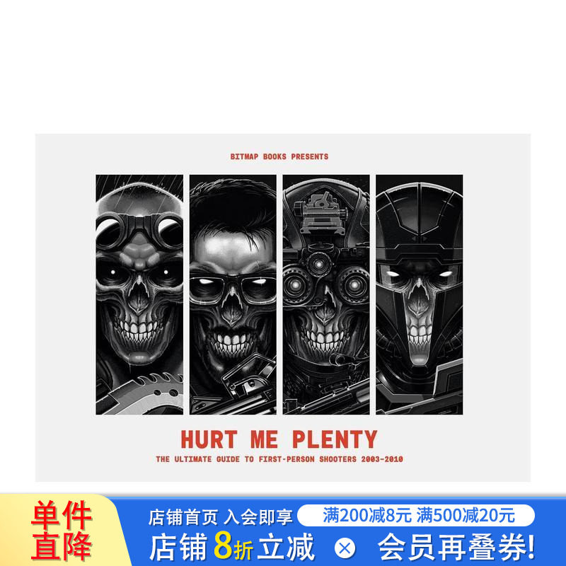 【预售】枪火纵横:2003-2010 苐一人称射击游戏指南 Hurt Me Plenty 英文艺术插画原画设定集 收录多款经典和冷门PC 正版进口书