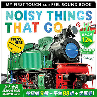 【现货】Noisy Things That Go 交通工具 儿童触摸发声书英文原版【善优童书】