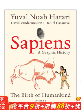 【现货】人类简史图像小说版 Sapiens Graphic Novel 英文原版漫画社科科普