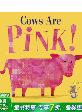 【预售】奶牛是粉红色的! Cows Are Pink! 英文儿童故事插画绘本 进口童书