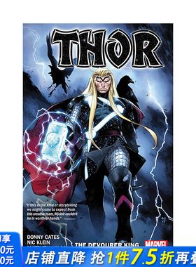 【预售】英文漫画 雷神索尔 卷1:吞噬王 THOR BY DONNY CATES VOL. 1: THE DEVOURER KING 英文漫画进口原版书籍