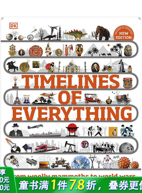 【现货】英文原版 万物的时间线Timelines of Everything(P280撕页)英语儿童绘本精装 进口图书 善优童书