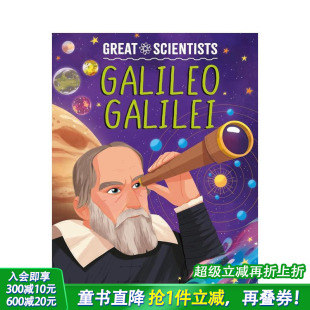 精装 Great 英文儿童插画故事绘本 预售 进口童书 Galilei 伟大科学家：伽利略?伽利莱 Galileo Scientists