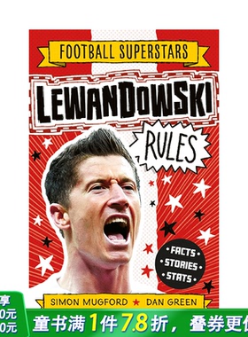 【现货】英文原版 足球明星特辑：莱万多夫斯基【Football Superstars】Lewandowski Rules 6岁+儿童英语初级