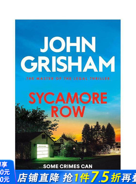 【现货】【法庭派推理大师John Grisham】悬铃木审判 Sycamore Row 原版英文文学小说 流行小说 法律推理惊悚 正版进口书