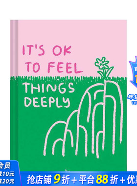 【现货】被负面情绪包围也没关系 It's OK to Feel Things Deeply 好东西同款T 插画师Carissa Potter 心灵疗愈 英文 正版进口书