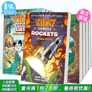 现货多册选拍 英语拓展科普故事绘本 英文儿童科普漫画Science 动物天文人体化学电学机械等科学百科知识 进口童书 Comics系列