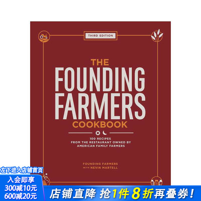 【预售】农夫之家食谱 第三版 Founding Farmers Cookbook， Third Edition 原版英文餐饮生活美食 正版进口书