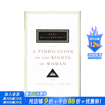 【现货】企鹅女性主义短经典：为女性辩护A Vindication of the Rights of Woman Mary Wollstonecraft 西方经典文学原版英文