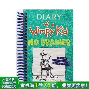 Brainer 英文儿童英语阅读拓展故事书 Diary Wimpy Kid 小屁孩日记：无需思考 原版 预售