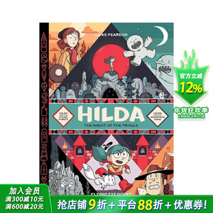 【现货】【希尔达漫画】合集 冒险故事(5希尔达与巨石森林+6希尔达与山之王) Night of the Trolls 6英文儿童漫画英语阅读进口书