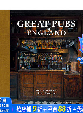 【现货】英文原版 英格兰酒馆圣地：从家乡到北部的 50 家旅馆 Great Pubs of England  正版进口图书画册