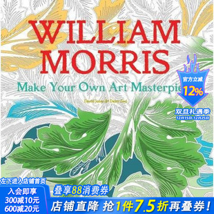 【预售】威廉·莫里斯(填色书) William Morris (Art Colouring Book) 原版英文艺术画册画集 正版进口书
