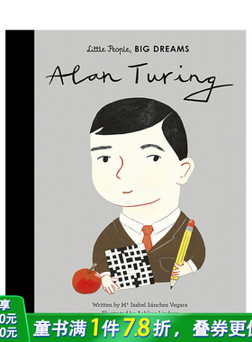 【现货】【小人物，大梦想】Alan Turing，阿兰·图灵 英文原版精装 3-6岁儿童科学科技启蒙艺术绘本 人物故事 男孩篇