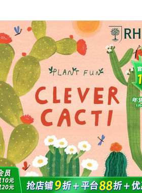 【现货】植物趣闻：聪明的仙人掌(精装) Plant Fun: Clever Cacti 英文儿童插画科普绘本 进口童书
