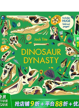 【预售】恐龙王朝：爬行王者的崛起史诗Dinosaur Dynasty:Discover the Rise of the Ruling Reptiles英文儿童插画科普绘本进口书