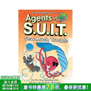 【预售】【调查员:西装特工】卷4:麻烦多多 Investigators: Agents of S.U.I.T. 英文儿童漫画故事 英语拓展阅读进口书
