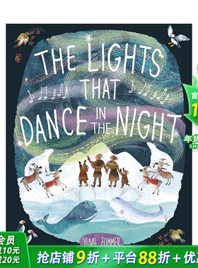 【现货】夜幕中舞动的光 Yuval Zommer The Lights That Dance in the Night 英文儿童插画故事绘本 进口童书